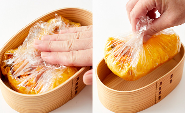 レンジで速攻！ オムライス弁当