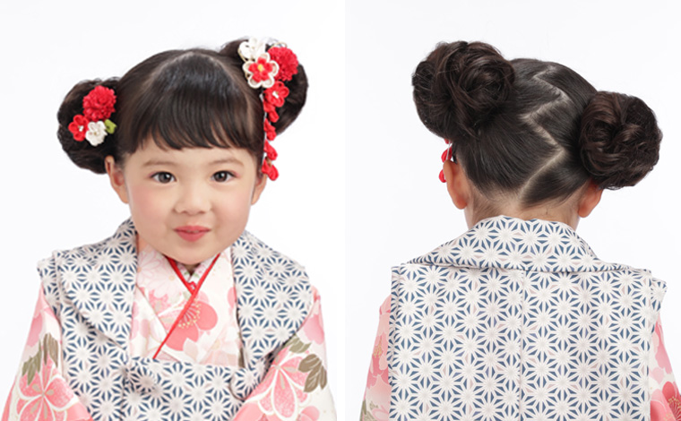 七五三人気ヘアアレンジ 3歳・7歳 ✩イオン上里店✩ - 振袖レンタル&フォトスタジオこまち