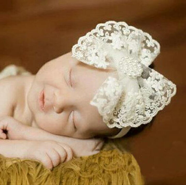 冬の暖かい耳のニットヘッドバンド:幼児用の柔らかいかぎ針編みの弓の広いストレッチヘアバンドを¥7,286DHgate