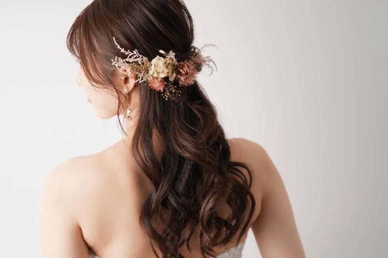 和装前撮り髪型・洋装ヘアスタイルの紹介京都 結婚式フォトウェディング・レンタル衣装 ハルウェディング