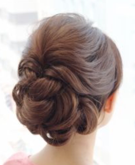 エーススタジオさんにて七五三ママ 30代 訪問着着付け ミディアム和装ヘアヘアセット・着付け専門店Three-keys福岡天神の着物 レンタルが出来るサロン