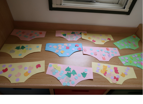 2019年２月 製作「しろくまのパンツ」かたつむり保育園