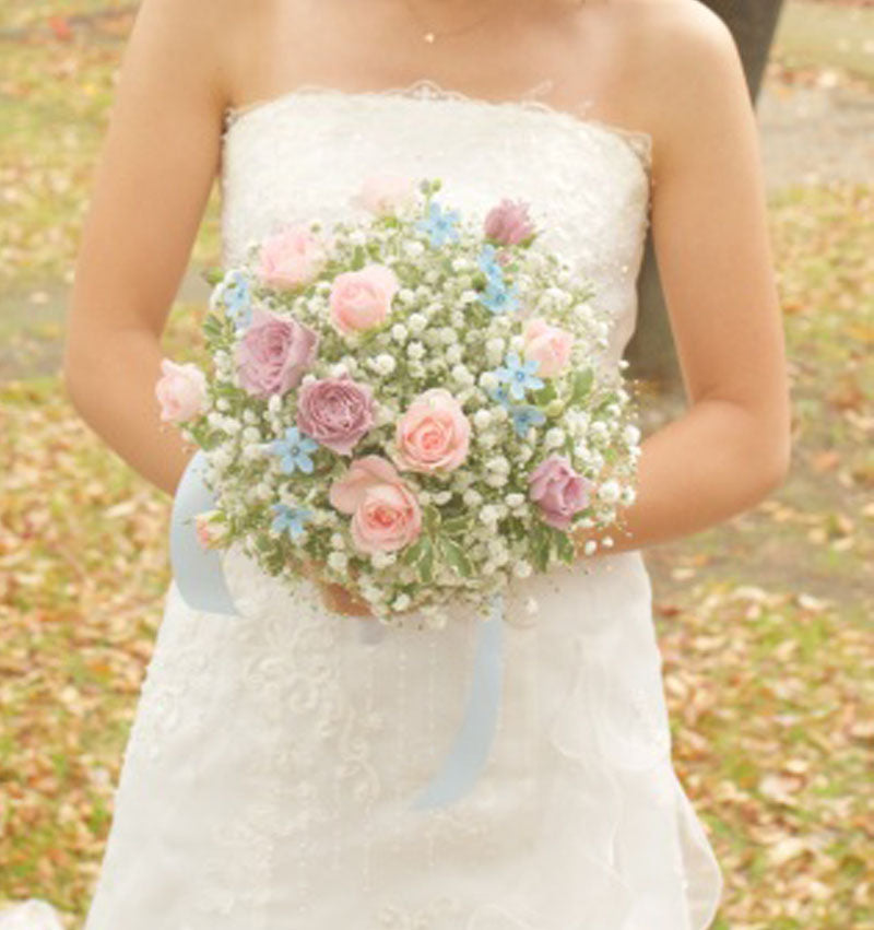 かすみ草装花 サンシャインクルーズ・クルーズ様- ウェディング会場装花&フラワー教室プチソレイユ