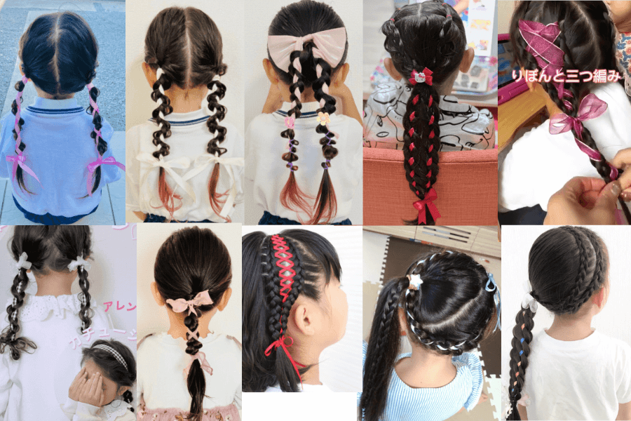 ☆運動会ヘア☆☆毎日変化KIDSヘアアレンジ☆