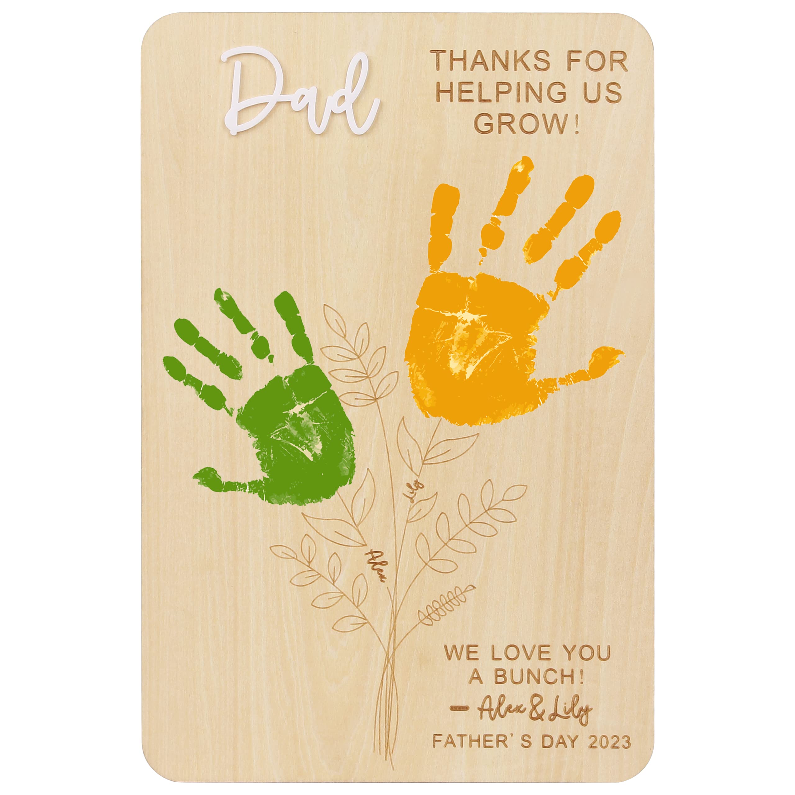 父の日、パパのお誕生日に！セミオーダー 手形 足形 台紙 メモリアルポスター 雑貨・その他 tegata_ashigata 通販4325463Creema クリーマ