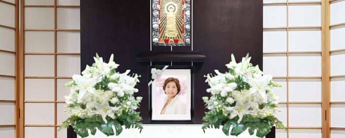 生花祭壇プラン十人十色の家族葬 こころの風