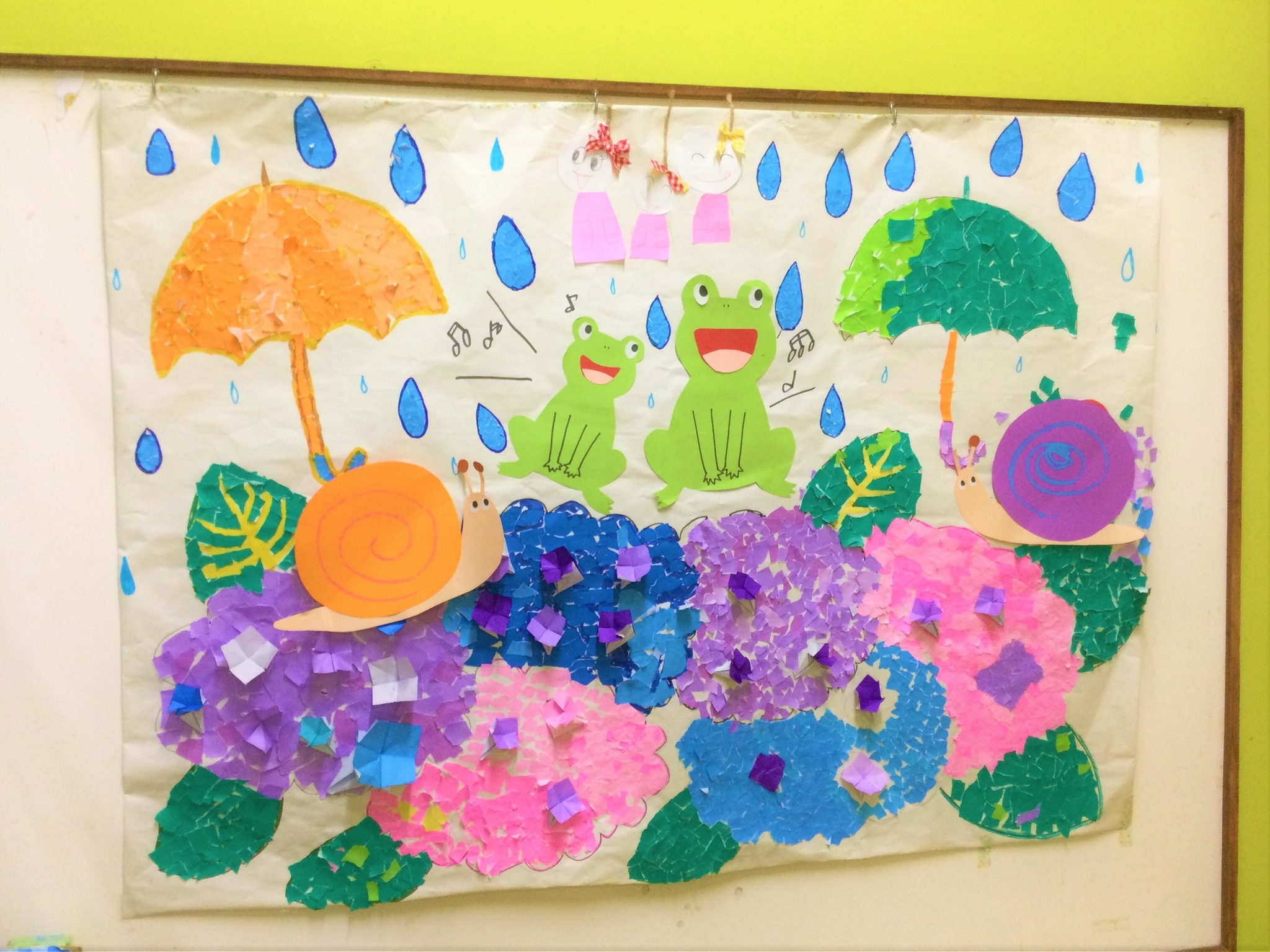 あじさい 製作キット 壁面飾り 梅雨 保育 高齢者 クラフト