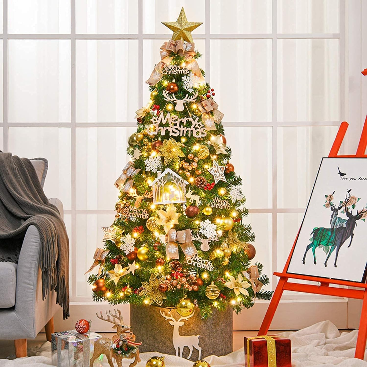 クリスマスツリー おしゃれ 北欧 150cm コーナータイプ Luminous tree ルミナスツリー の通販情報 - 家具通販のわくわくランド 本店