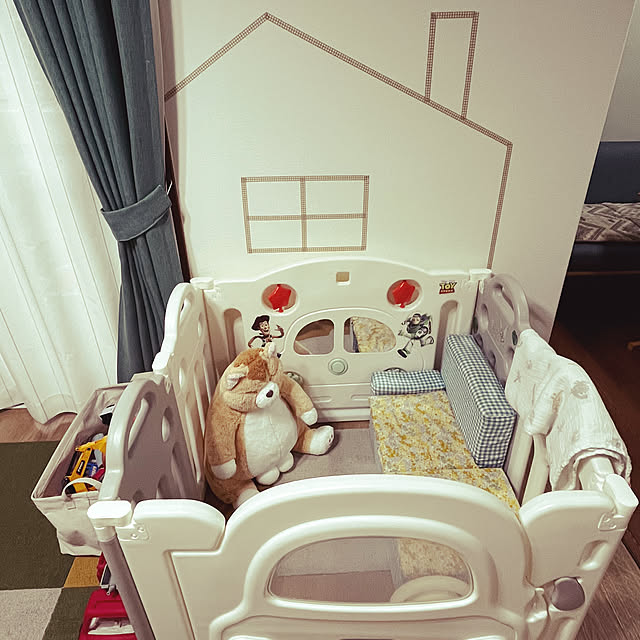 段ボールでDIY 収納付き手作りベビーゲート 節約して簡単に作れちゃう♪