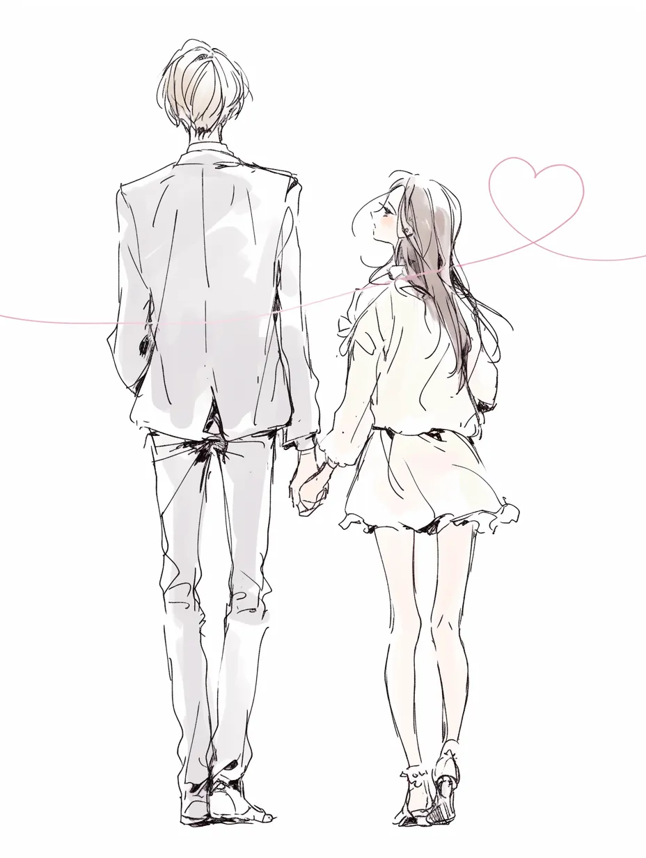 肩を組むカップルの後ろ姿イラスト画像とPSDフリー素材透過の無料ダウンロード - Pngtree