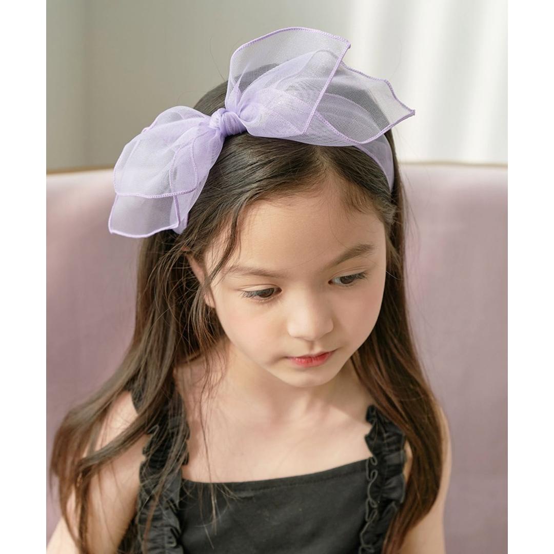 カチューシャ キッズ リボン 大きめ 通販 リボンカチューシャ 髪飾り 女の子 子供 子ども こども ピアノ発表会 かわいい プリンセス カジュアルダンス 夏 シンプル パステル ヘアアレンジ ヘアーアクセサリー ヘアアクセサリー キッズファッション フリー クリーム