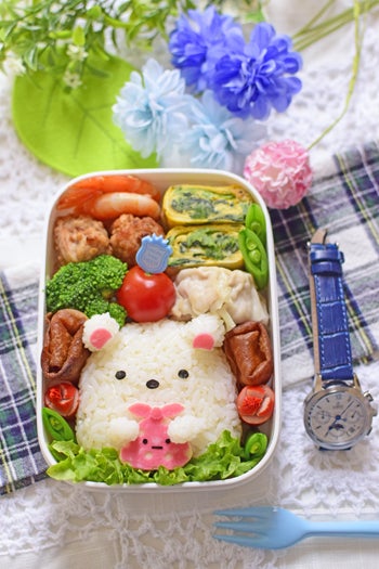 すみっコぐらし☆しろくま☆の簡単おにぎりプレート🍙 : zunkoのキャラフード日和