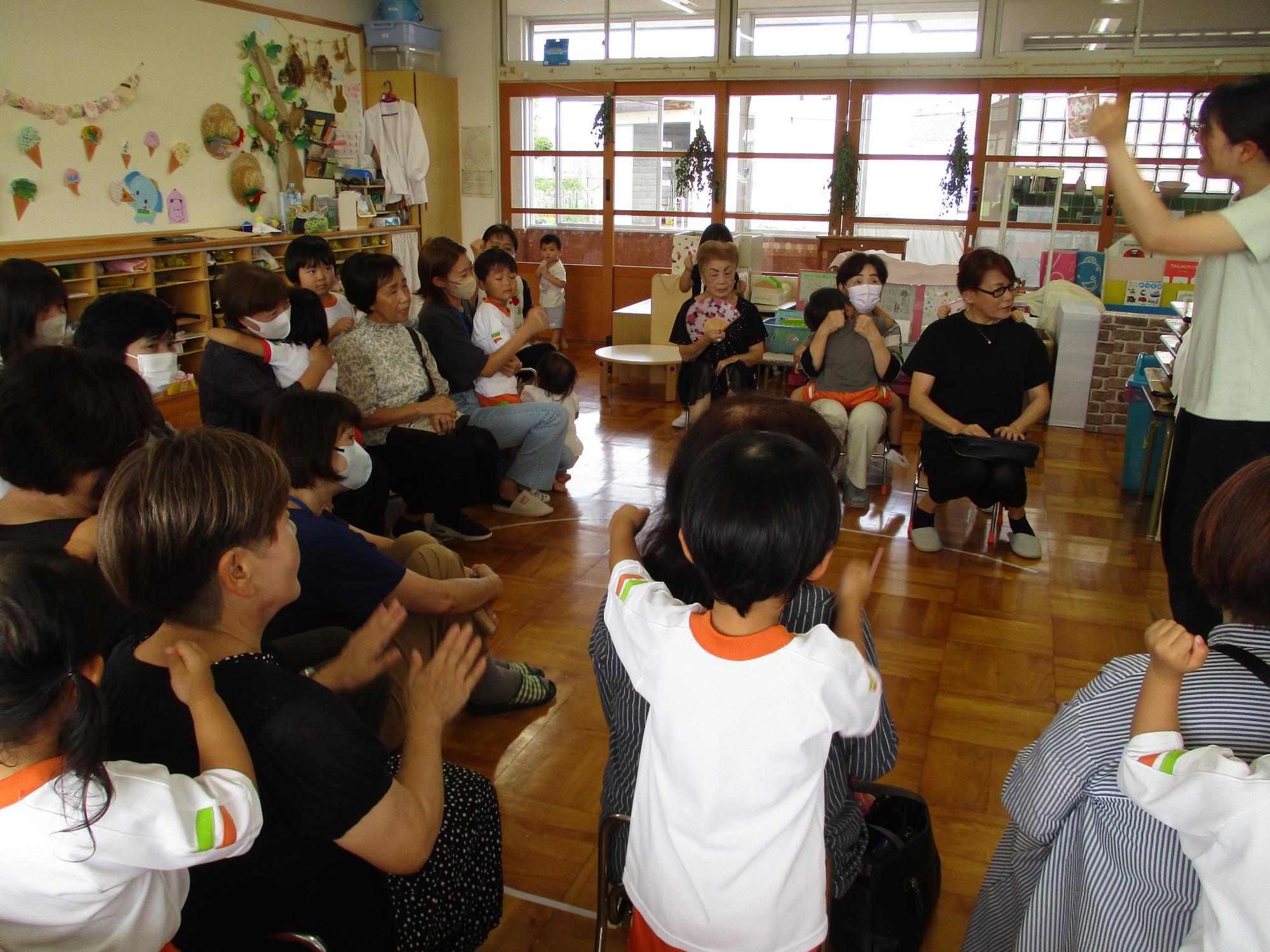 祖父母参観お知らせ聖ミカエル保育園長野県上田市