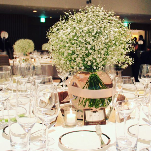おしゃれなのに節約にも!テーブル装花はグリーンいっぱいが正解marry マリー