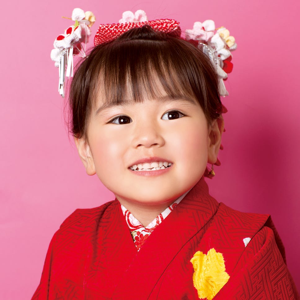 レトロな七五三におすすめの髪型・着物 大正ロマン・昭和レトロな七五三に こども写真館プレシュスタジオ