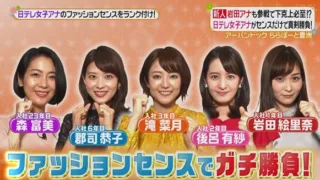 森富美アナウンスルーム日本テレビ