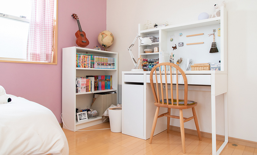 5畳の部屋で可愛い部屋作りが出来るレイアウト。憧れの海外風な子供部屋に！ - オーダー家具、インテリア通販のアーネインテリア 公式
