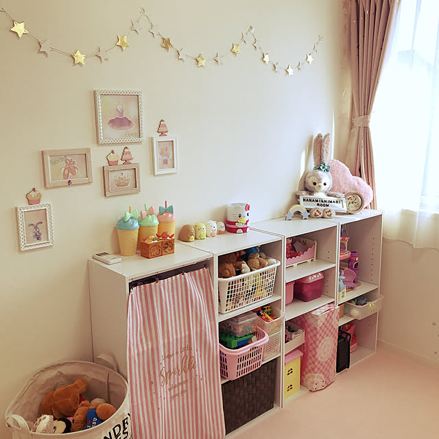 女の子向け 子供部屋でも使える！ベッドカバーまとめかわいいキッズルーム作り♪