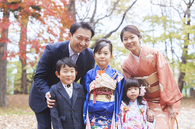 七五三の家族写真にぴったりな服装子供写真館 ユースマイル神戸・姫路・加古川・明石のフォトスタジオ