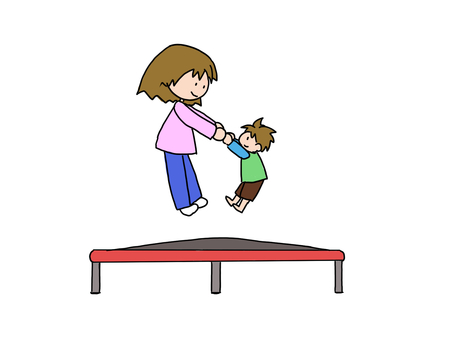 保育園・幼稚園のイラスト素材－保育士と子供たちのふれあいシーン子供と動物のイラスト屋さん わたなべふみ