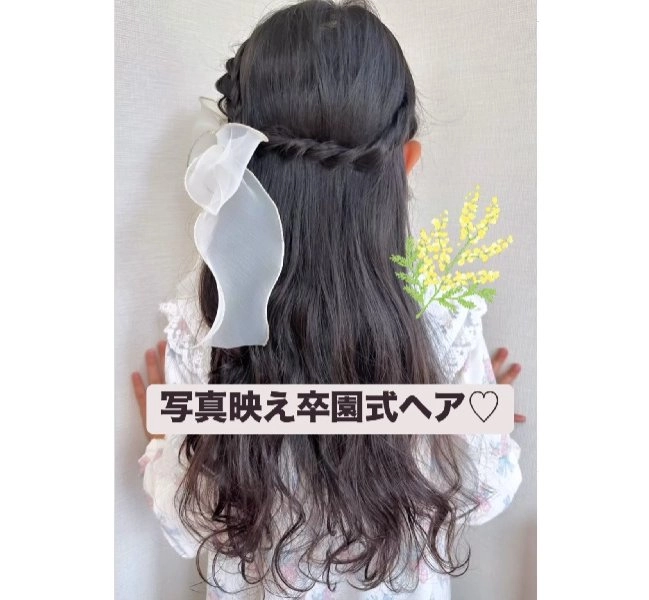 卒園式 ヘアアレンジ 保育士TikTok