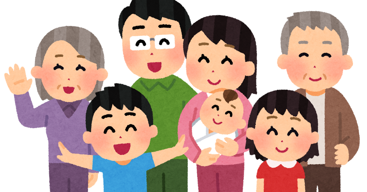 大掃除をする家族の無料イラスト60669素材Good