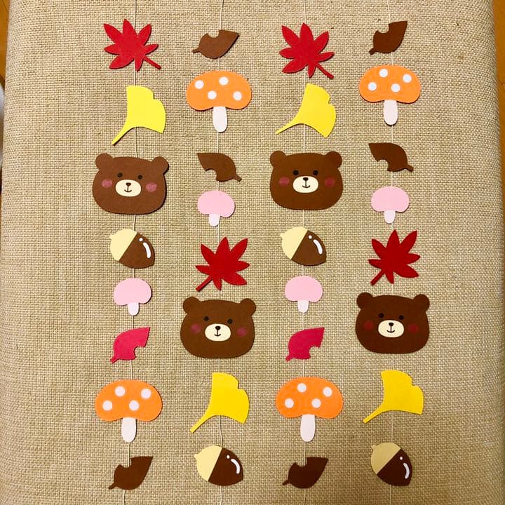 秋♪ 吊るし飾り ガーランド 壁面飾りの通販 by peko's shop ラクマ