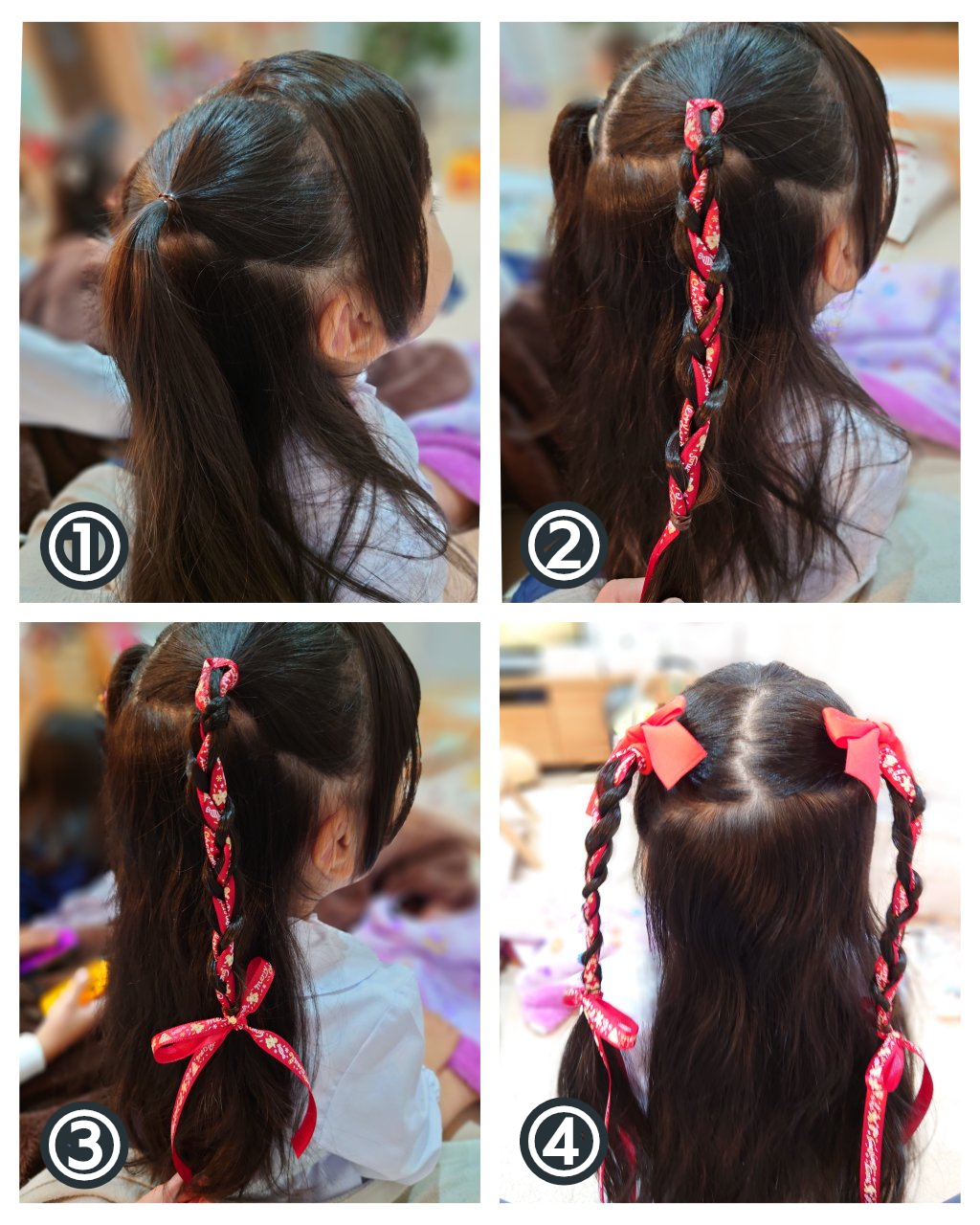 今年の運動会は 👇, もう娘を見間違えない🫣, リボンは娘の髪の長さで, 1m使ってるよ!, 見た目よりも, 簡単だから保存してやってね💓,﹏﹏﹏﹏﹏﹏﹏﹏﹏﹏﹏, ヘアバーム:プロダクト, ヘアオイル:マツキヨのベビーオイル, ヘアゴム:PUバンド, ﹏﹏﹏﹏﹏﹏﹏﹏﹏﹏﹏,みい⌇不器用でもできる子供👧アレンジ, 子供のヘアアレンジできるのあと何年・😭,