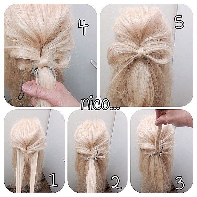 写真付き リボンヘアの結び方 パパでもできる女の子のキッズヘアアレンジFQ JAPAN 男の育児online