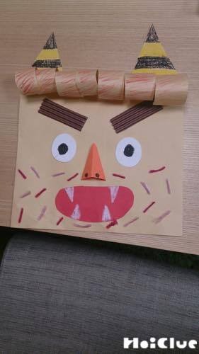鬼のお面を紙袋で製作！1歳児から年中・年長まで楽しめる節分工作工作・自由研究All About
