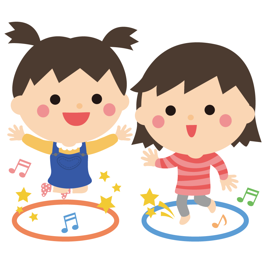 かわいい背景イラスト 子供達と虹 37882素材Good