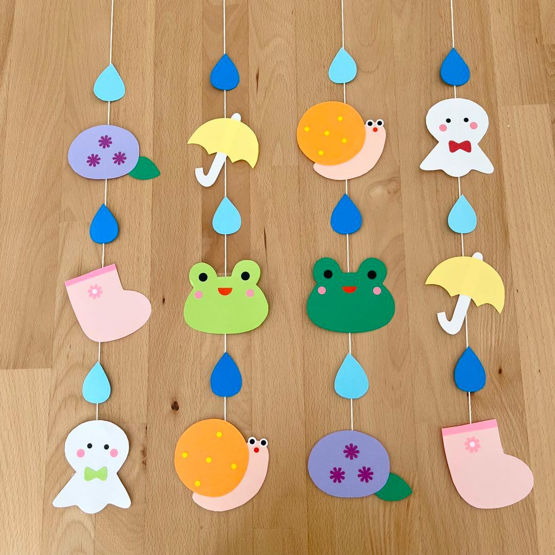 Amazon.co.jp: 壁面飾り 6月 梅雨 保育 吊るし飾り : ホーム＆キッチン