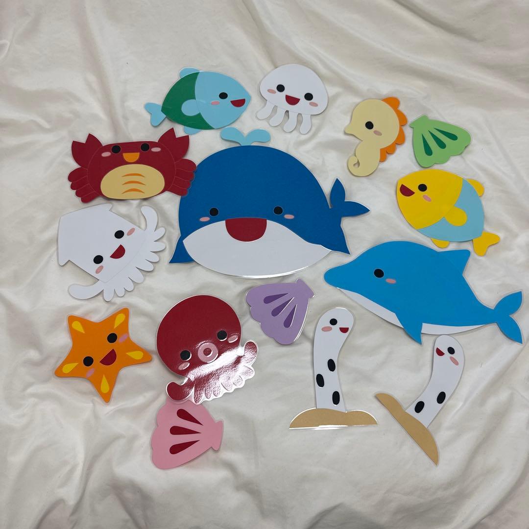 工作ネタ 夏の壁面飾り ハイビスカス＆海の生き物 Hibiscus and Sea Life ７・８月高齢者レク・OT・デイ・保育おりがみ魚くじら クラゲ かもめDIY- YouTube