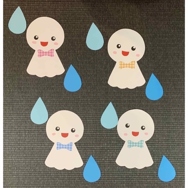 Amazon.co.jp: 梅雨 壁面飾り 雨 ６月 てるてる坊主 あじさい 傘 動物 保育園 幼稚園壁飾り : おもちゃ