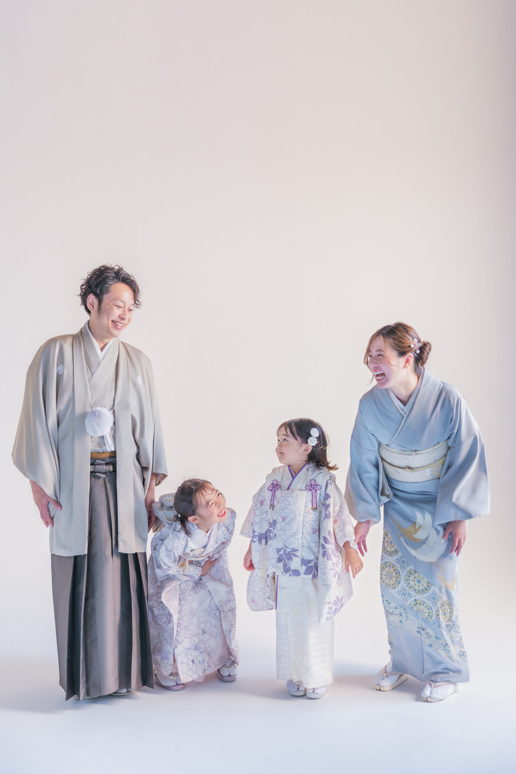 ファミリーで写真だけの七五三 福岡着物の写真撮影プラン