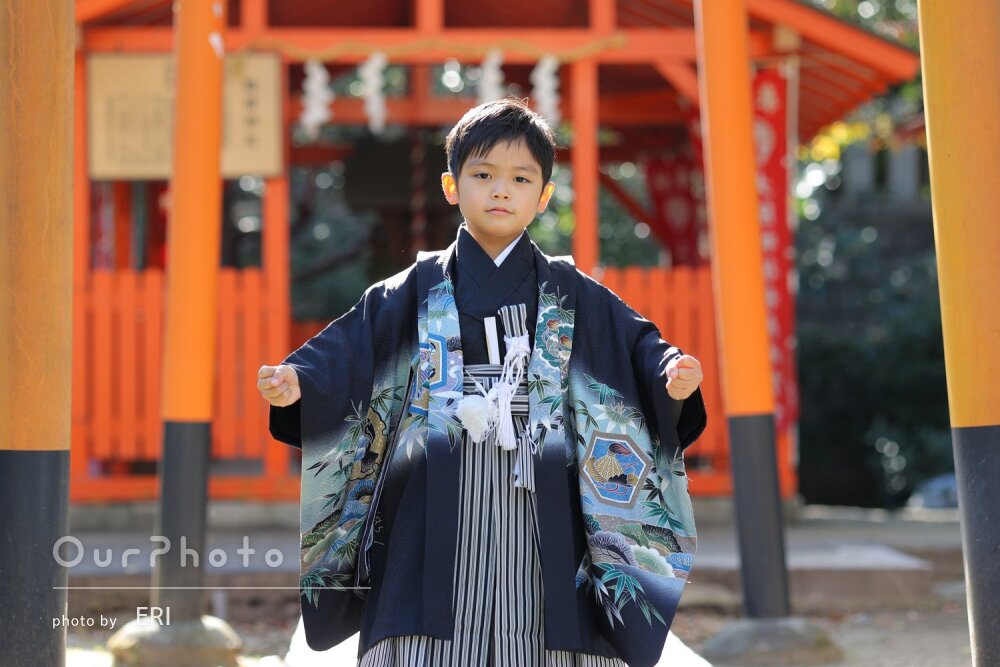 七五三撮影 7を持って可愛くポーズしてくれました☺️スタジオコッコ長野の写真スタジオ・写真館お宮参り・百日祝い