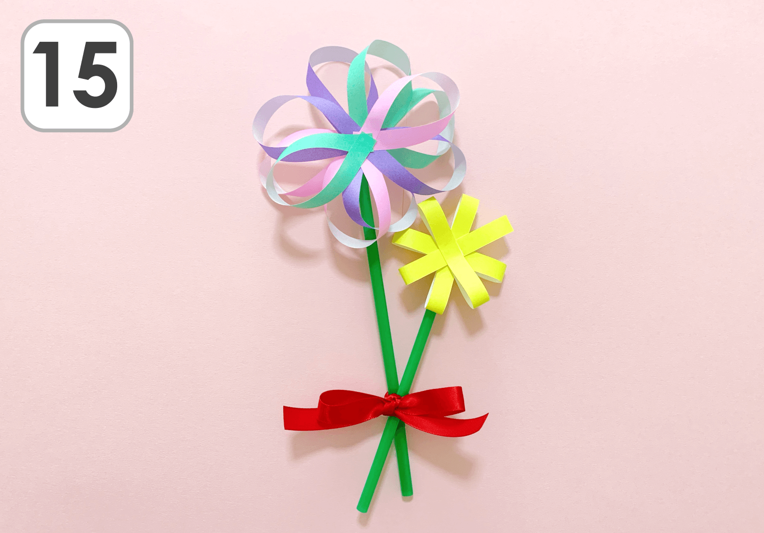 花束 メッセージカード 保育TikTok