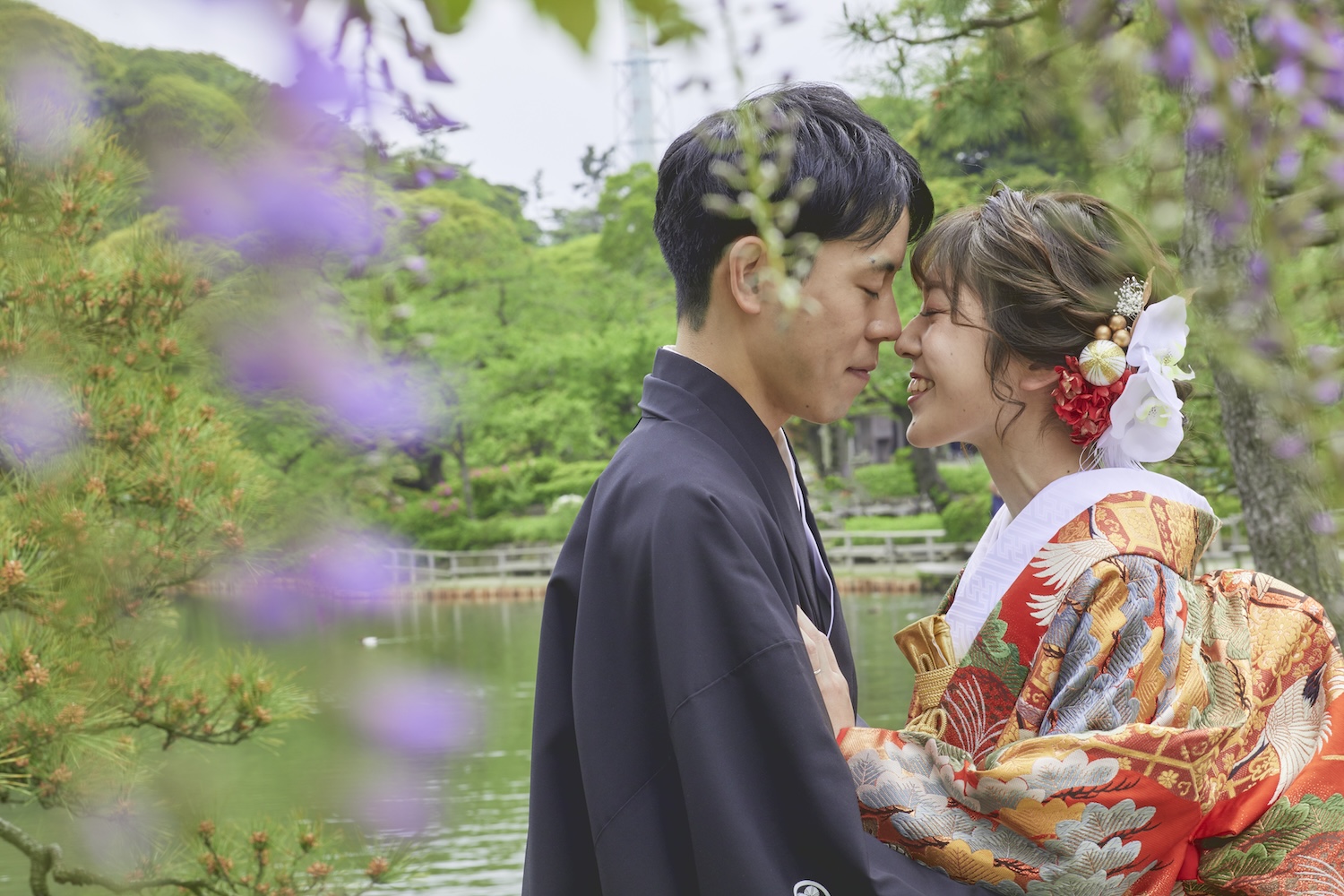 三景園 広島で撮る 前撮り・フォトウェディング・結婚写真なら ワタベウェディング