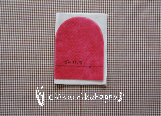 ベビーミトン 無料型紙で作りました♪ここが Home Town