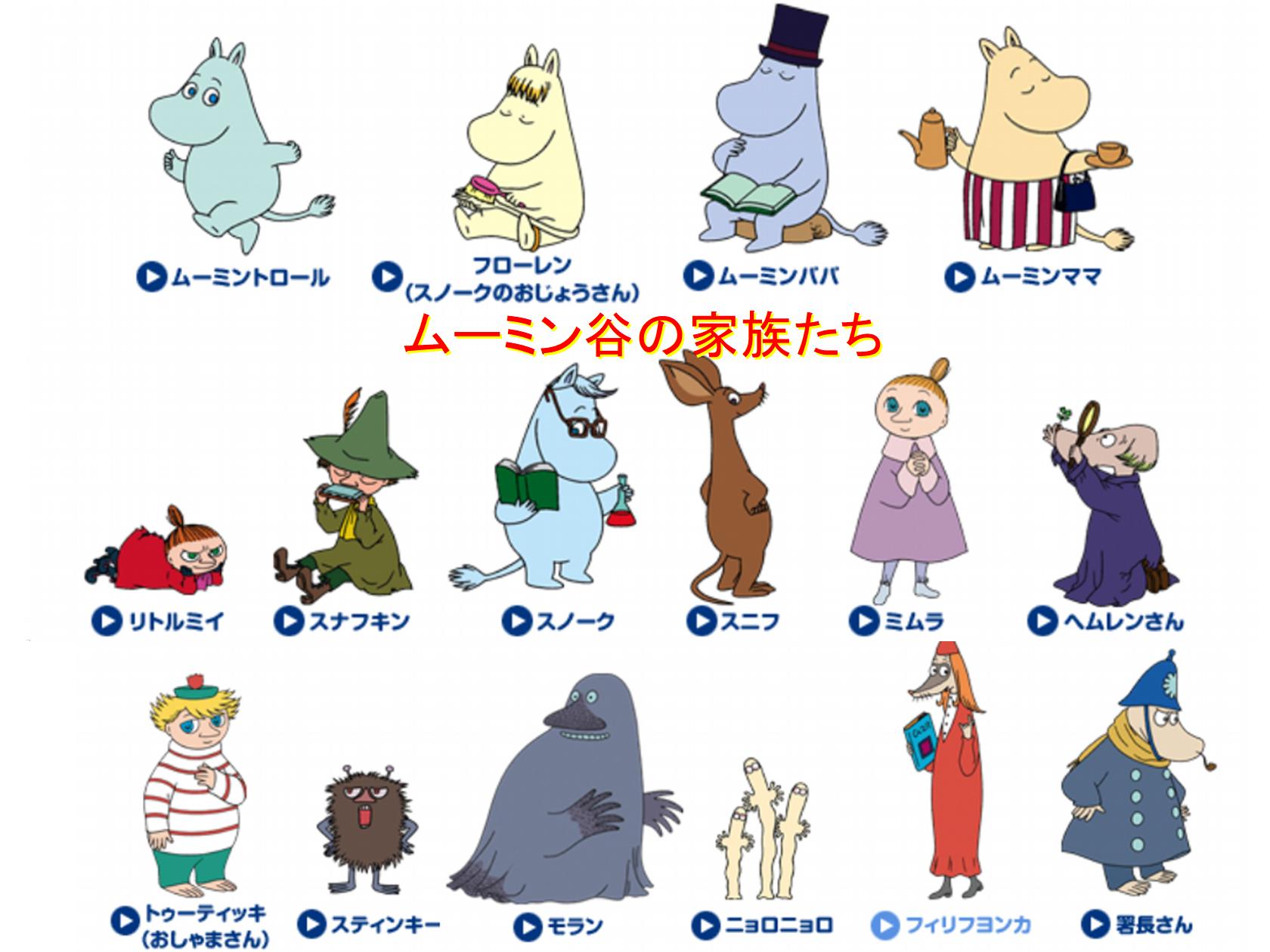 衝撃 意外と知らないムーミンのキャラ設定を振り返りたい 楽しいムーミン一家