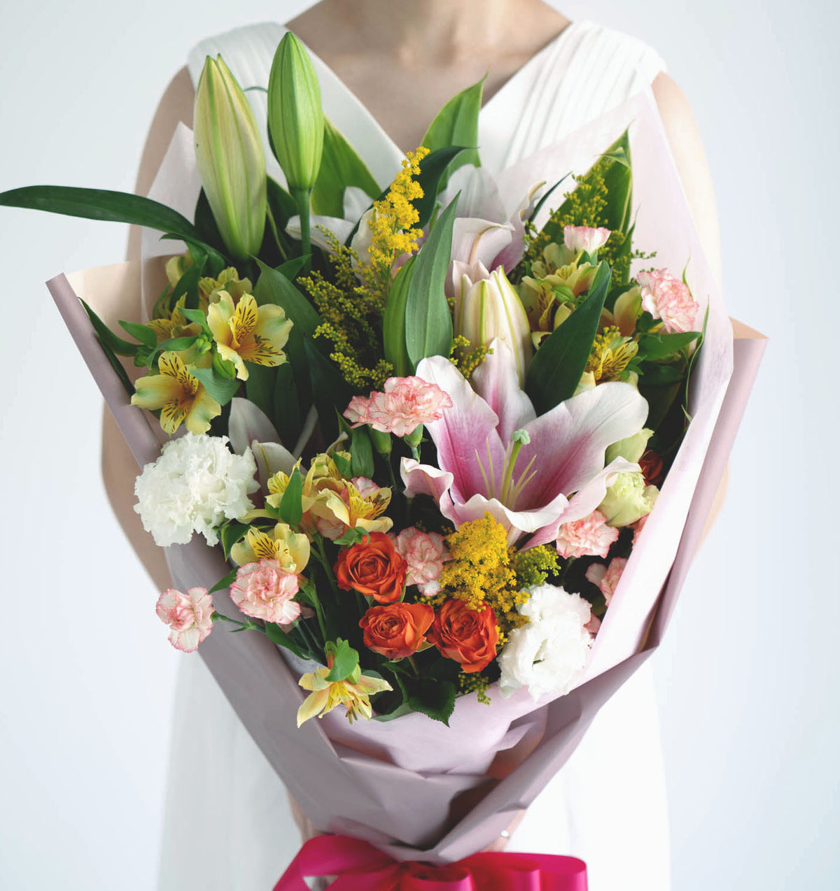 ウエディング26 御両親贈呈用花束- 花ののぐち