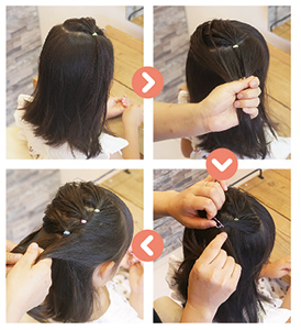 子供ヘアアレンジ 誰でもできる運動会ヘア🤍毛量、長さ関係なくOK！ - YouTube