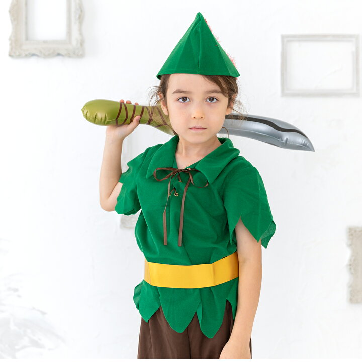 ピーターパン 衣装 子供 帽子つきハロウィン 衣装 子供 男の子 コスプレ 90 100 110 120 130 仮装 衣装 発表会 お遊戯会コスチューム おでかけ ストレッチ 洗濯可 秋 子ども こども キッズ ベビー テーマパーク パーティー イベント イースター最強翌日配送