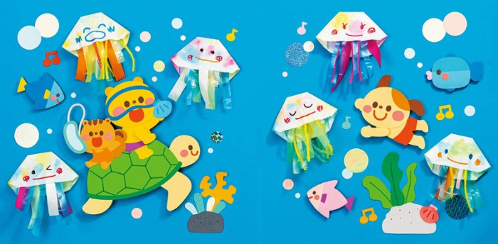 海の生き物お魚壁面魚釣りあそび室内あそび作品展行事設定保育壁面飾り 保育園 幼稚園