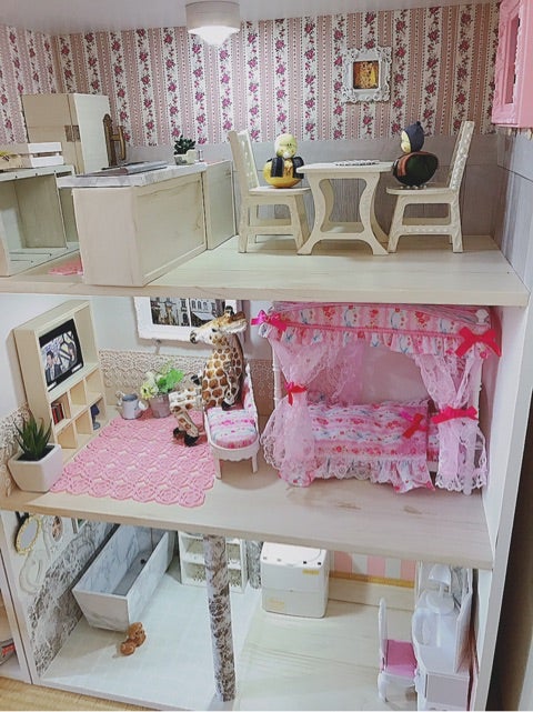 セリア リカちゃんハウスDIYのインテリア・手作りの実例RoomClip ルームクリップ