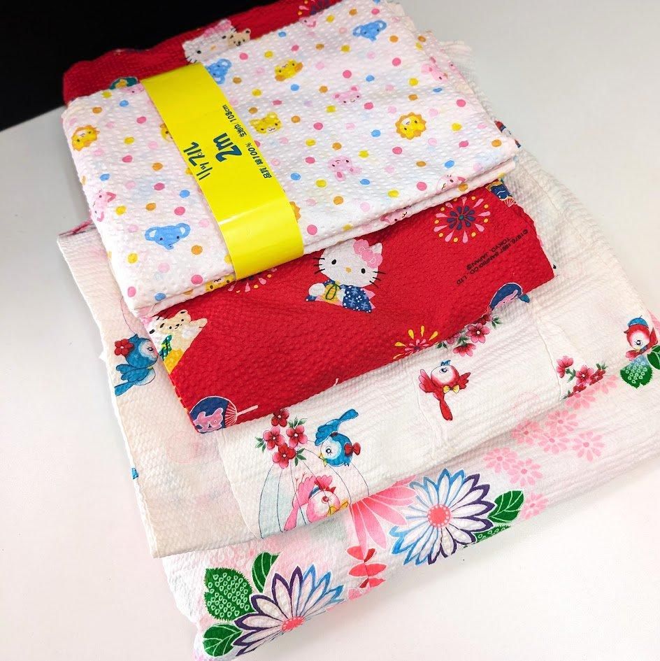 utatane×注染工房 kids 日本製小幅生地使用 子供浴衣3点セット 女の子特選注染 本染め にじみ 手染め こども浴衣セット ゆかた・帯・下駄 3歳4歳 5歳 6歳 7歳 8歳 9歳 10歳 キッズ 日本製 国産 手縫い併用国内縫製 奈良の職人さんの手染め ブランド