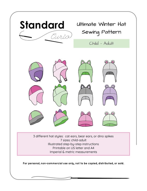 こどもタックキャスケット 帽子 の作り方 頭囲49～56無料型紙ありリバーシブルnunocoto fabric