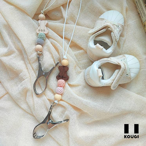 すぐまるさま∞シューズクリップ ブランケット マクラメ ベビー用品 ハンドメイド