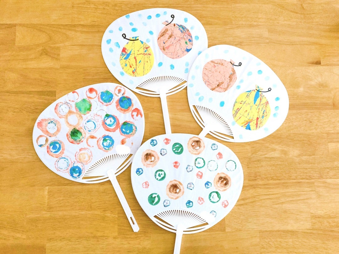 幼児、小学生工作 カラフルうちわの作り方！ - YouTube