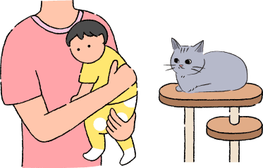 飼い主さんが赤ちゃんを出産 風邪引きで弱々しかった子猫は、妹をしっかり見守るお兄ちゃんに成長まいどなニュース